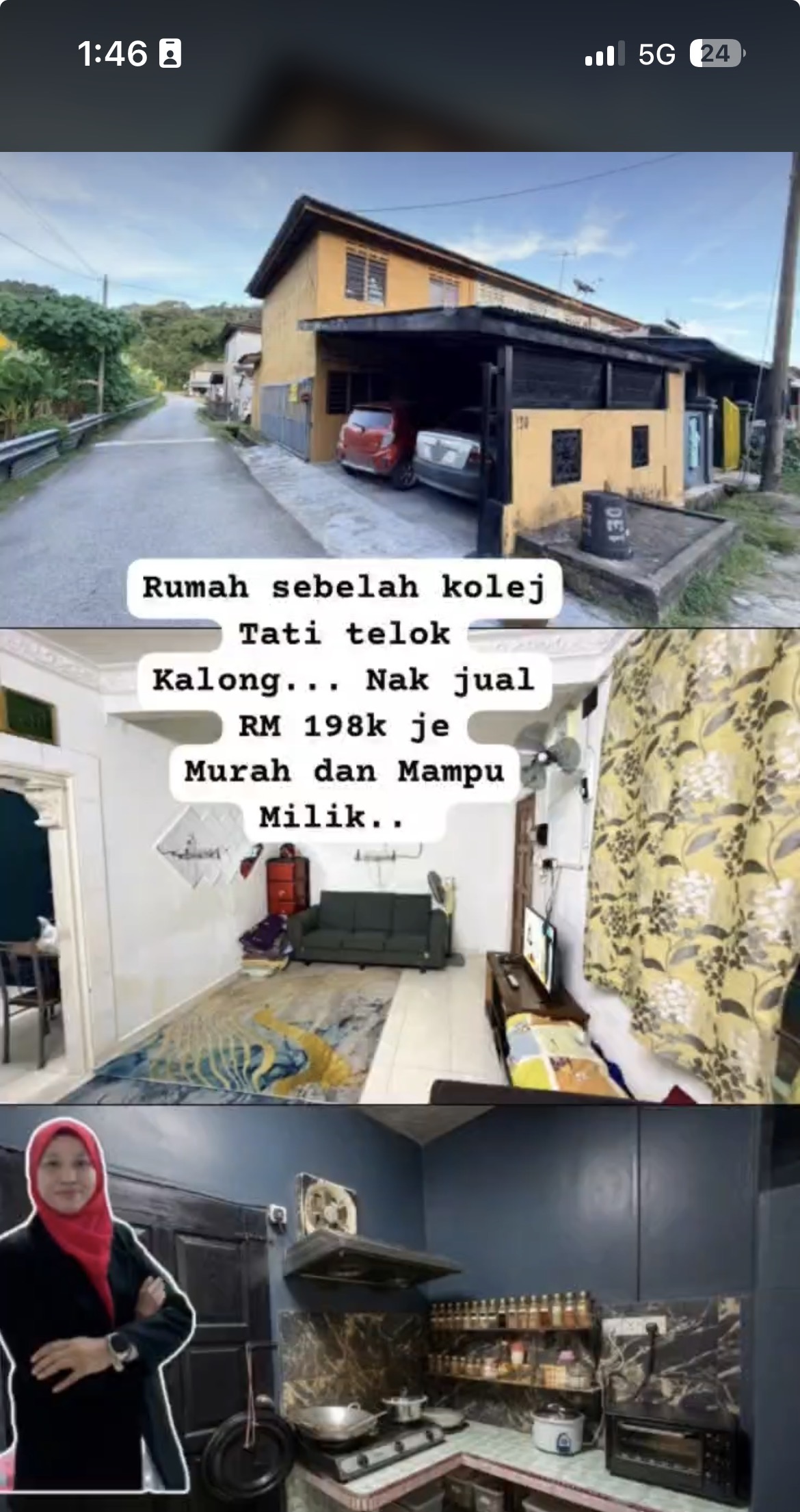 Rumah sebelah kolej Tati